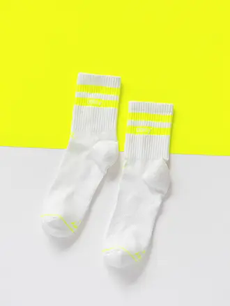 OOLEY | Chaussettes STREETMOOD lilac glitter | weiss
